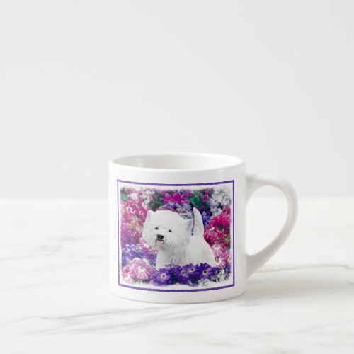 West Highland White Terrier Painting Dog Art Espresso Cup