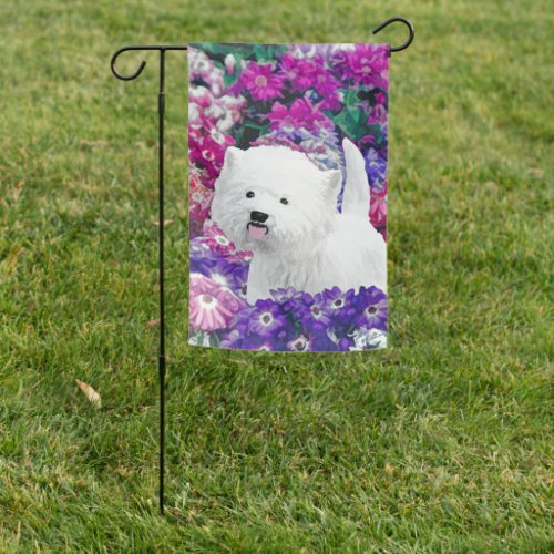 West Highland White Terrier Painting Dog Art Garden Flag