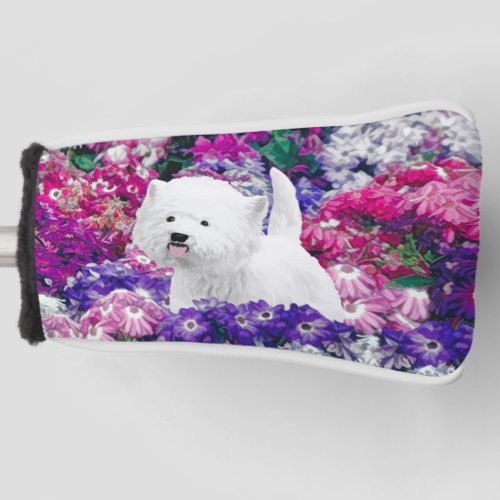 West Highland White Terrier Painting Dog Art Golf Head Cover