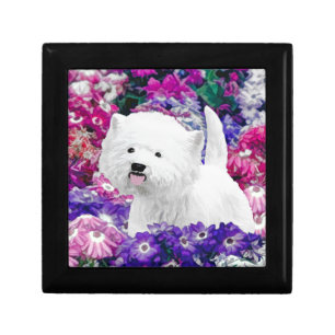 West Highland White Terrier Painting Dog Art Jewelry Box
