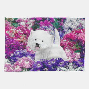 West Highland White Terrier Painting Dog Art Kitchen Towel