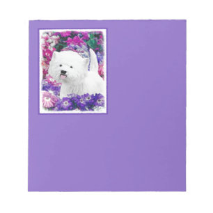 West Highland White Terrier Painting Dog Art Notepad