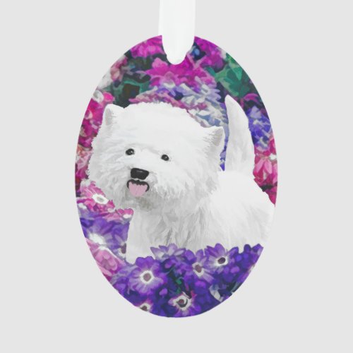 West Highland White Terrier Painting Dog Art Ornament