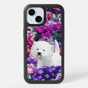 West Highland White Terrier Painting Dog Art Otter iPhone 15 Case