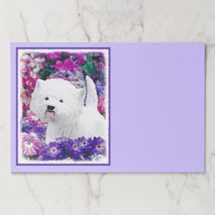 West Highland White Terrier Painting Dog Art Paper Pad