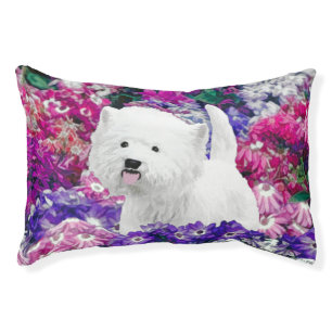 West Highland White Terrier Painting Dog Art Pet Bed