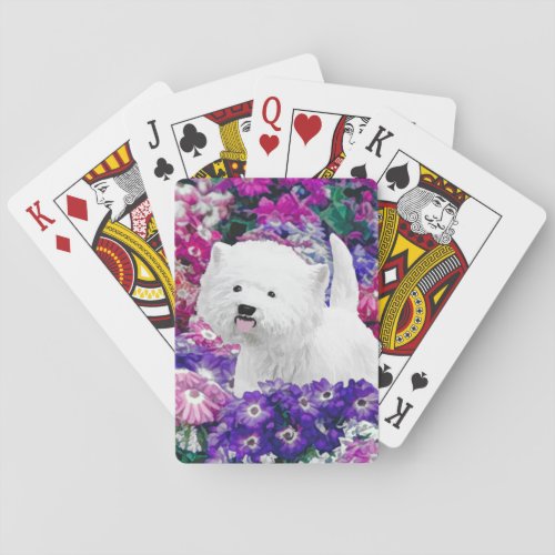 West Highland White Terrier Painting Dog Art Playing Cards
