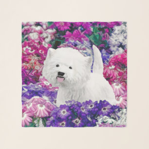 West Highland White Terrier Painting Dog Art Scarf