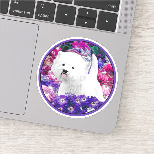 West Highland White Terrier Painting Dog Art Sticker