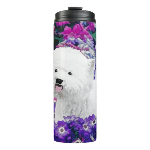 West Highland White Terrier Painting Dog Art Thermal Tumbler