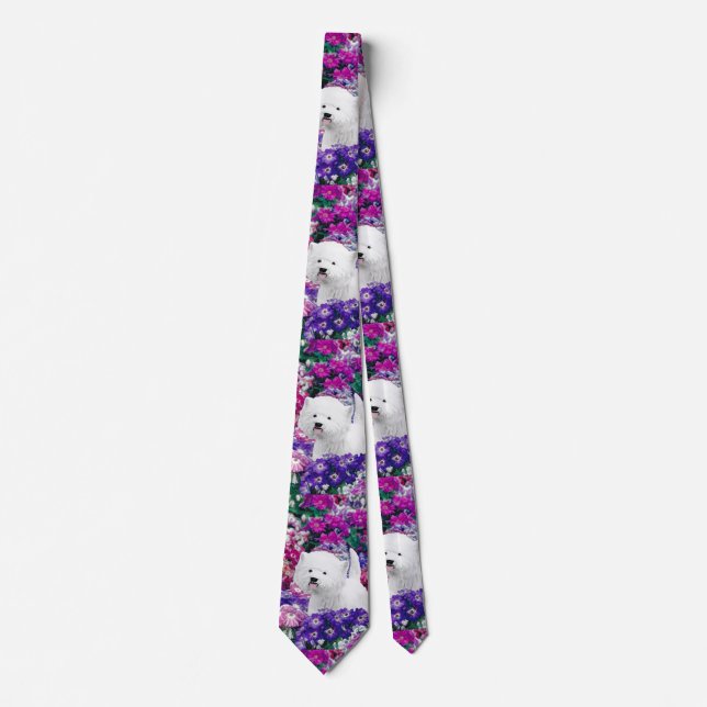 West Highland White Terrier Painting Dog Art Tie (Front)