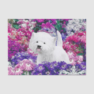 West Highland White Terrier Painting Dog Art Tissue Paper