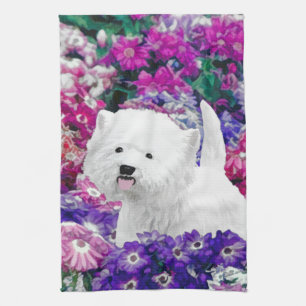 West Highland White Terrier Painting Dog Art Towel