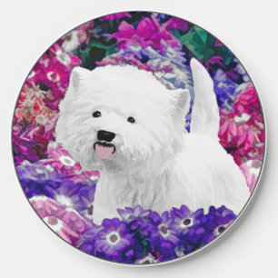 West Highland White Terrier Painting Dog Art Wireless Charger