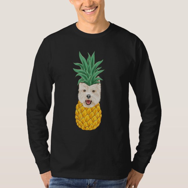 West Highland White Terrier Pineapple Dog T-Shirt (Front)