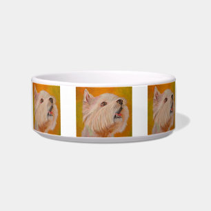 West Highland White Terrier Portrait Bowl