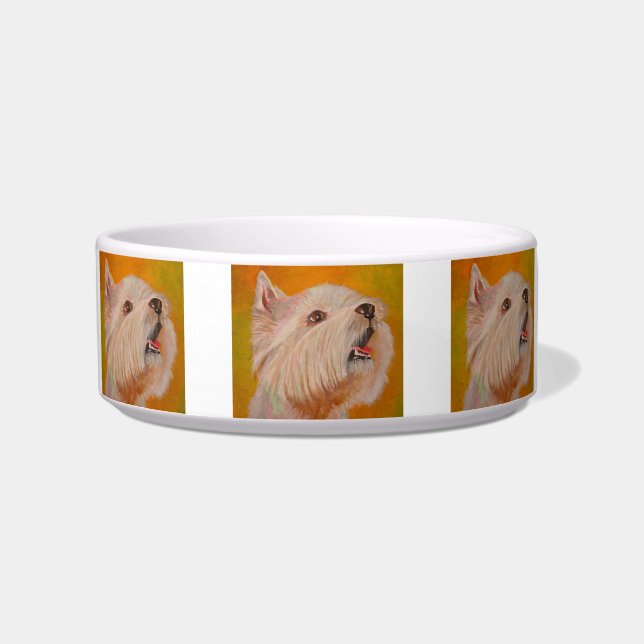 West Highland White Terrier Portrait Bowl (Front)