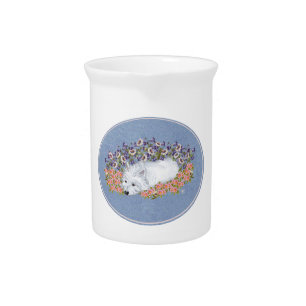 West Highland White Terrier Repose Pitcher