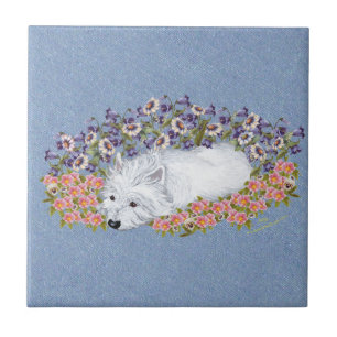 West Highland White Terrier Repose Tile