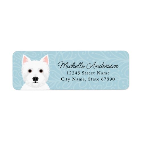 West Highland White Terrier Return Address Labels