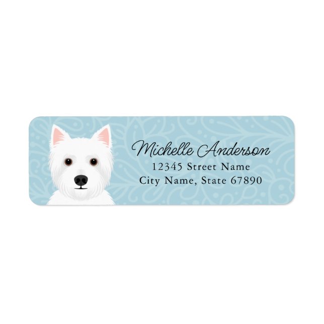 West Highland White Terrier Return Address Labels (Front)