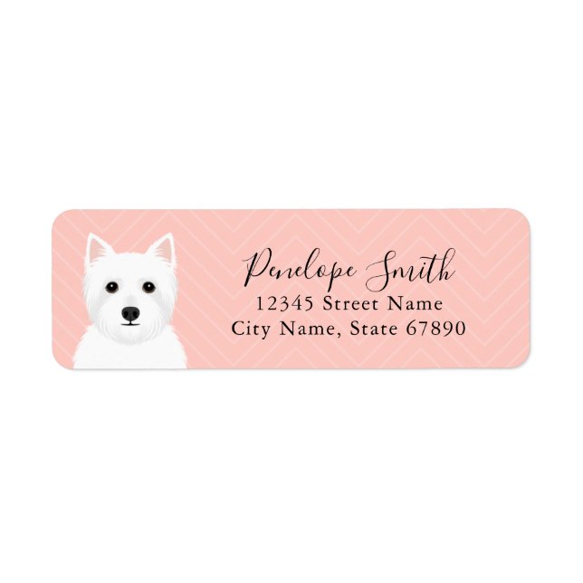 West Highland White Terrier Return Address Labels (Front)