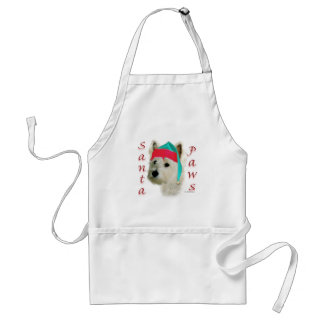 West Highland White Terrier Santa Paws Adult Apron