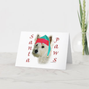 West Highland White Terrier Santa Paws Holiday Car
