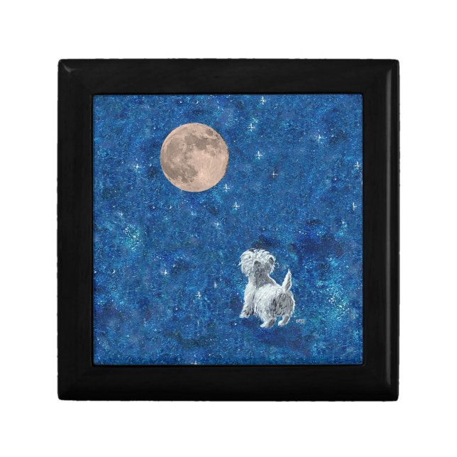 West Highland White Terrier Tile Gift Box (Front)