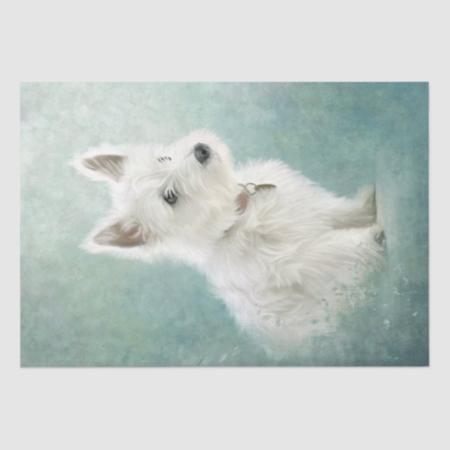 West Highland White Terrier Tissue Paper (Front)