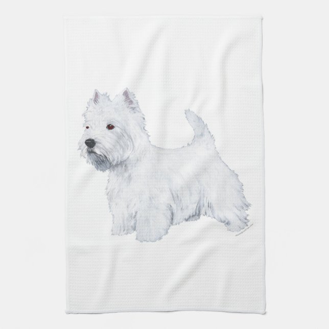 West Highland White Terrier Towel (Vertical)