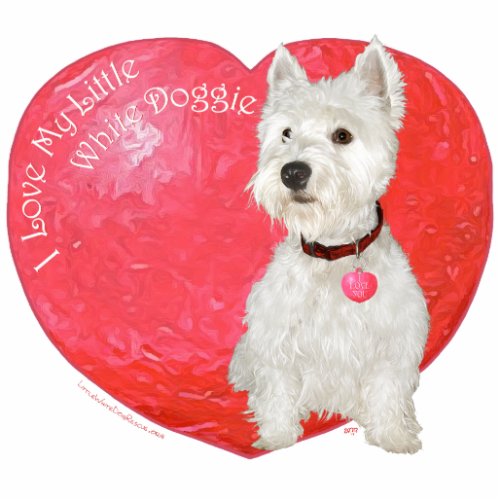 West Highland White Terrier Valentine Cutout