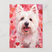 Dog Valentines Day Card | Westie Valentines Card | Dog Valentines Card