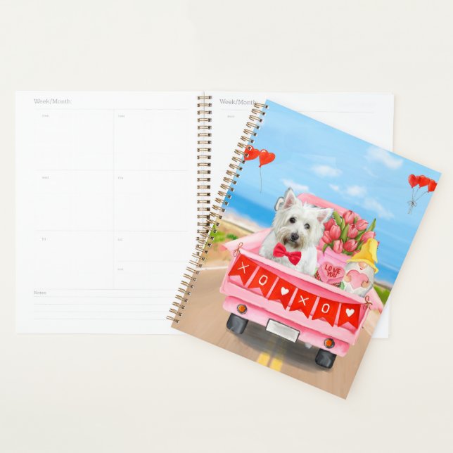 West Highland White Terrier Valentine's Day Truck Planner (Display)