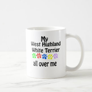 West Highland White Terrier Walks Design Coffee Mug