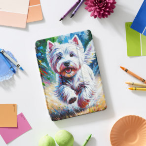 West Highland White Terrier "Westie" Dog Portrait iPad Pro Cover