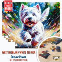 West Highland White Terrier "Westie" Dog Portrait