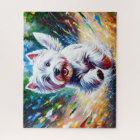 West Highland White Terrier "Westie" Dog Portrait