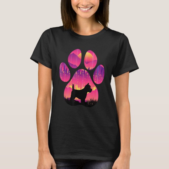 West Highland White Terrier Westie Paw Mom Dad Dog T-Shirt (Front)