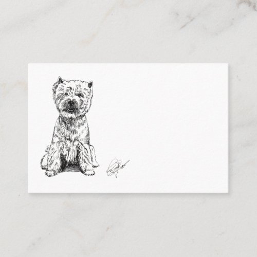 West Highland White Terrier Westy Business Card