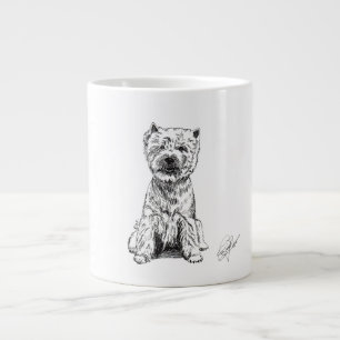 WEST HIGHLAND WHITE TERRIER. "WESTY" GIANT COFFEE MUG