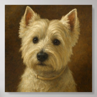 West Highland White Terrier Wood Photo Tile