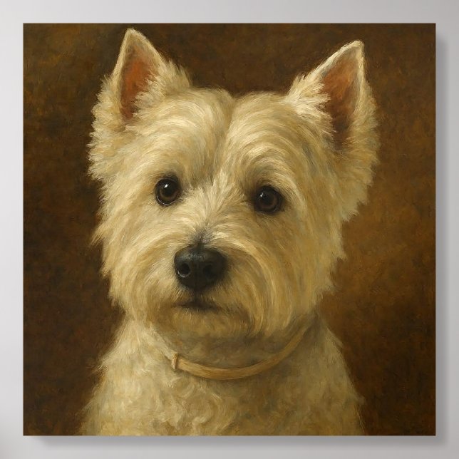 West Highland White Terrier Wood Photo Tile (Front Set)