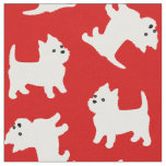 West Highland White Terriers Christmas Westies Fabric