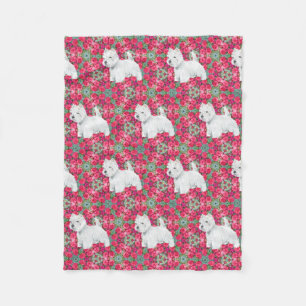West Highland White Terriers Fleece Blanket
