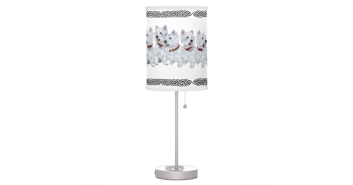 West Highland White Terriers Table Lamp Zazzle