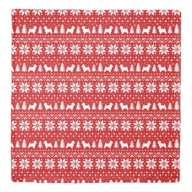 West Highland White Terriers | Westie Christmas Duvet Cover (Front)