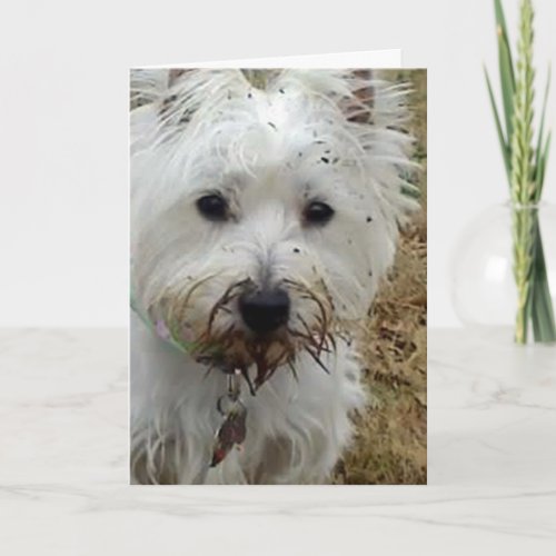 WEST HIGHTLAND TERRIER LOVE CARD