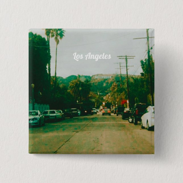 West Hollywood, Los Angeles, California Button (Front)