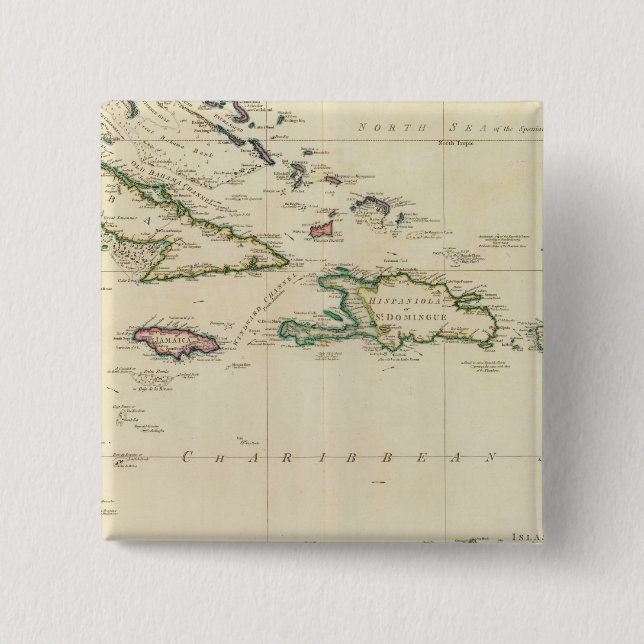 West India Islands 2 Button (Front)